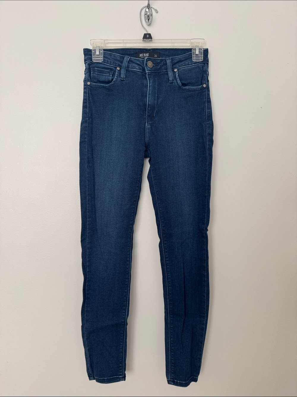 Just Black Deep Indigo High-Rise Skinny Jeans - Women